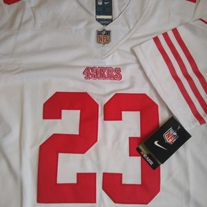 Christian Mccaffery San Francisco 49ers Jersey #23 white size S